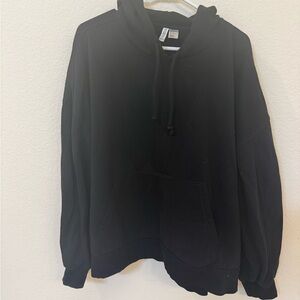 Divided Black Womens Crewneck Hoodie Sweater